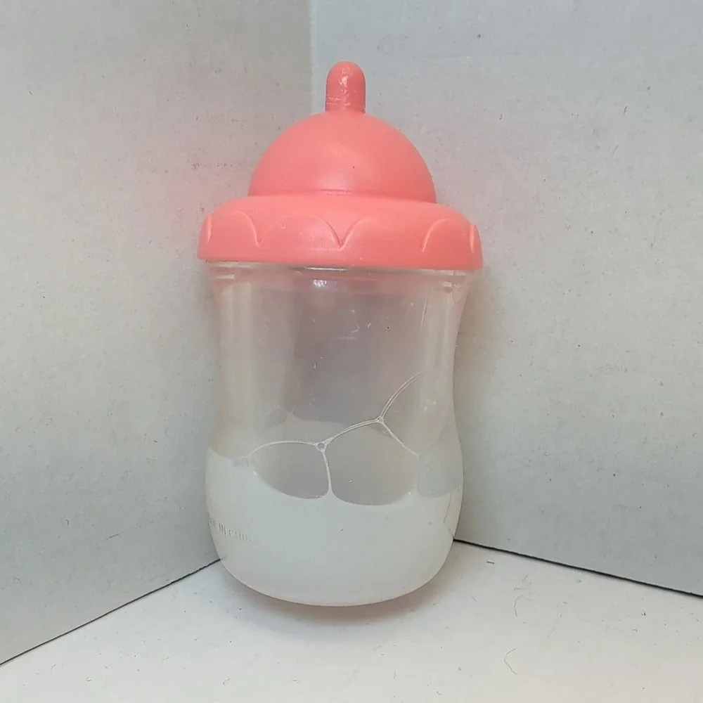 Magic Disappearing Milk and Juice Toy Bottles Set of 4 Doll Accessories Bear Cup